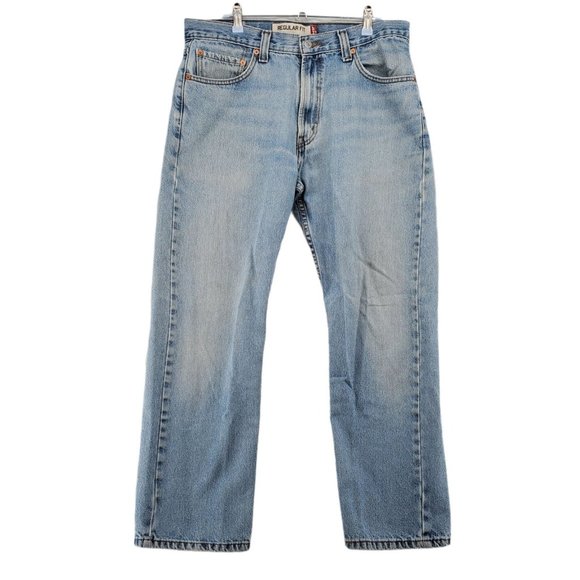 Levi's Other - LEVIS 550 Jeans Men's Straight Leg Light Wash 5-Pocket Denim Blue 46/32